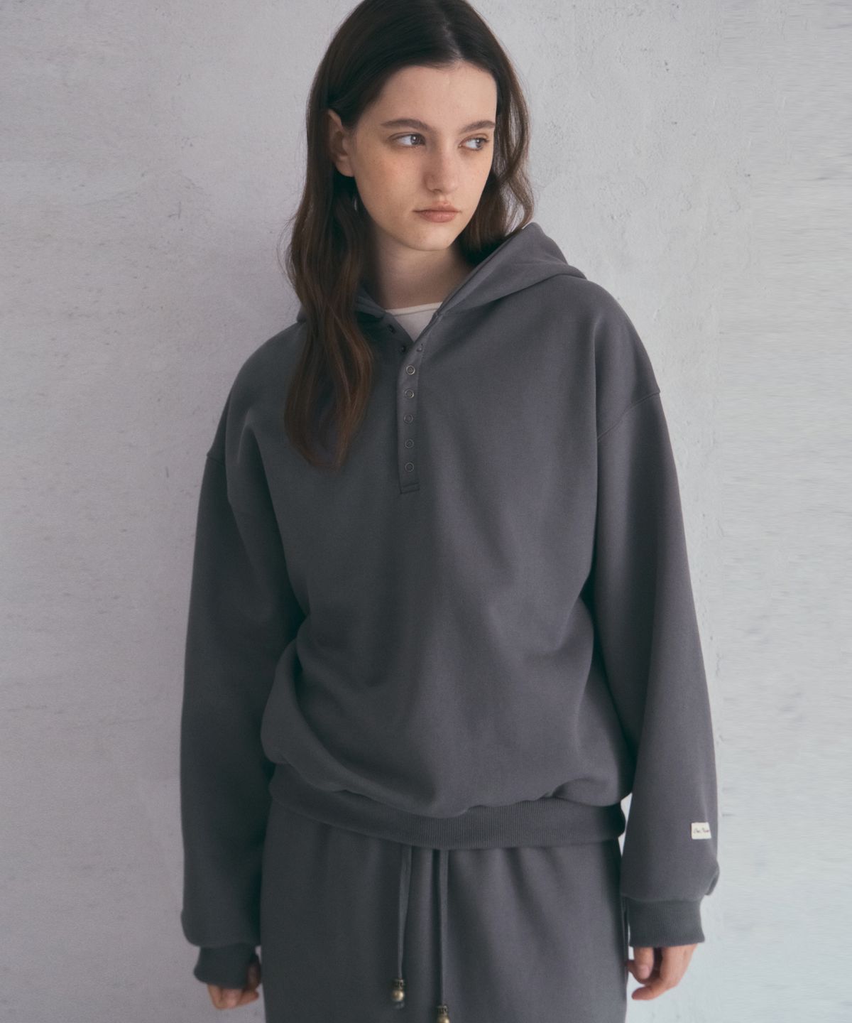 아우어노스텔지아(OURNOSTALGIA) Cozy Henry Hoodie_3color(O25-TP26)