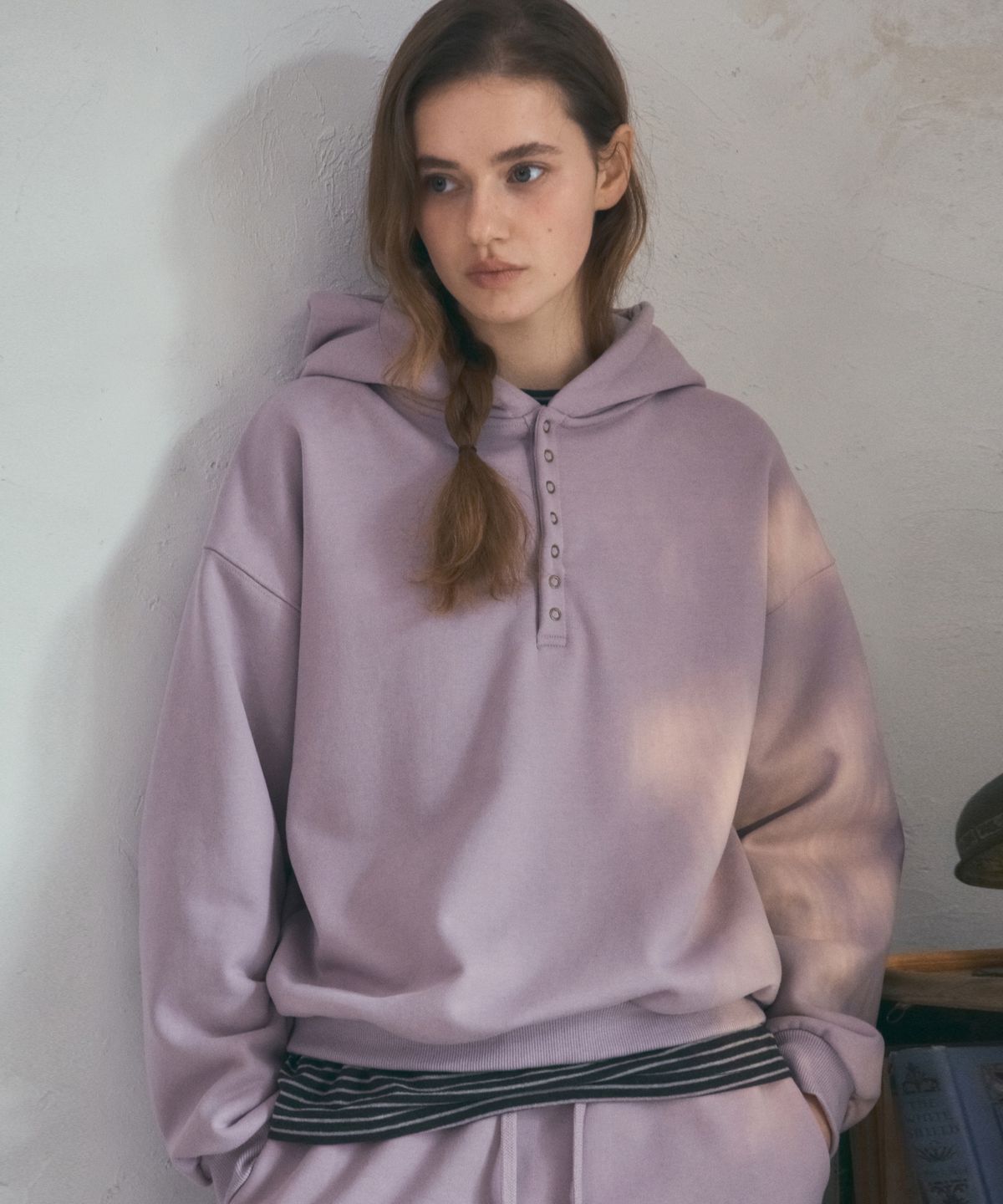 아우어노스텔지아(OURNOSTALGIA) Cozy Henry Hoodie_3color(O25-TP26)
