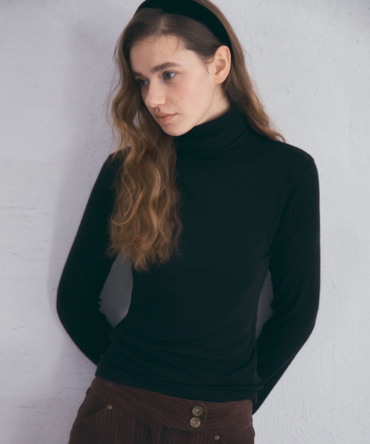 아우어노스텔지아(OURNOSTALGIA) Wool Basic Turtleneck long sleeve T-shirt_5color(O25-TP22)