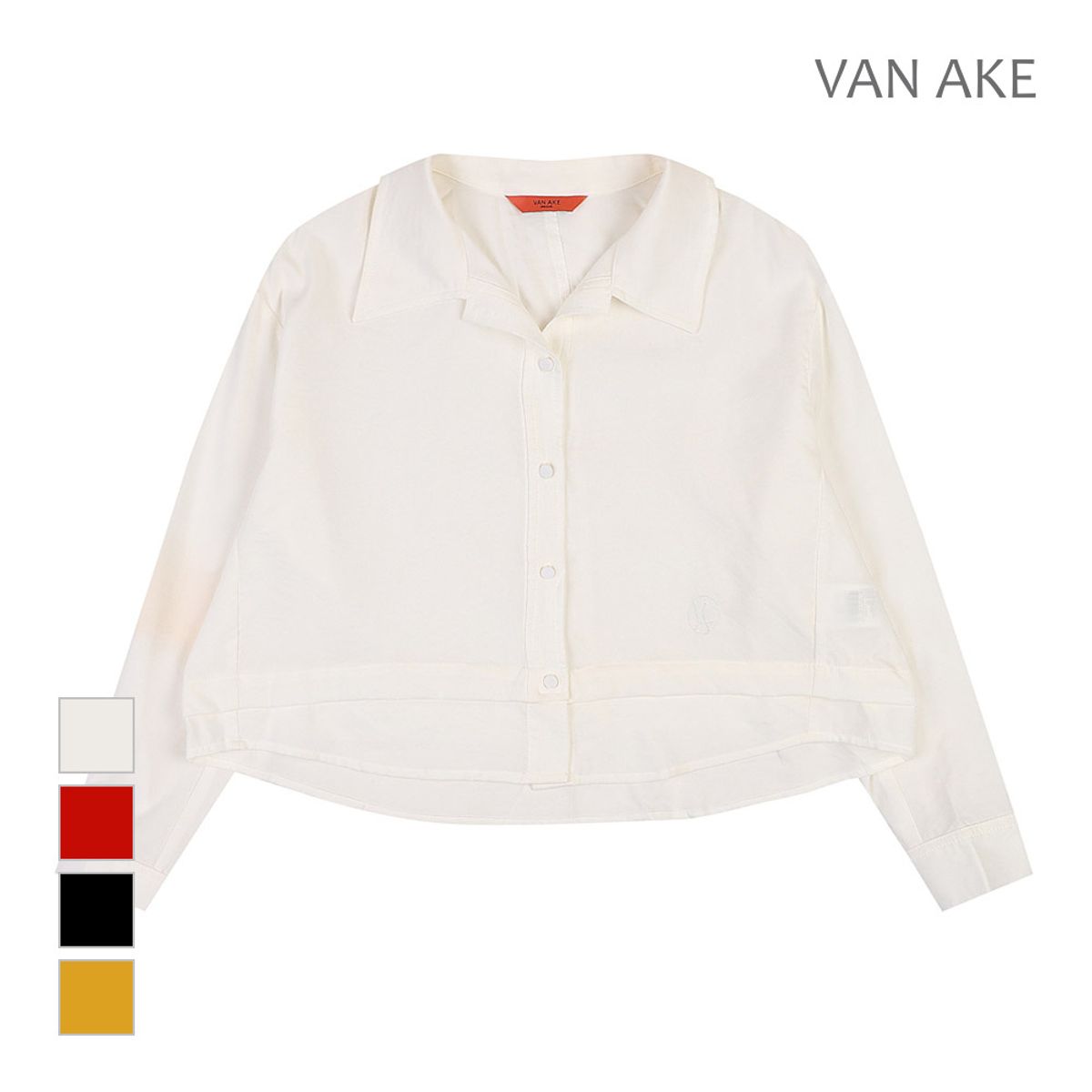 반에이크(VANAKE) 오픈카라 디자인 셔츠_VB39BLUD02Z
