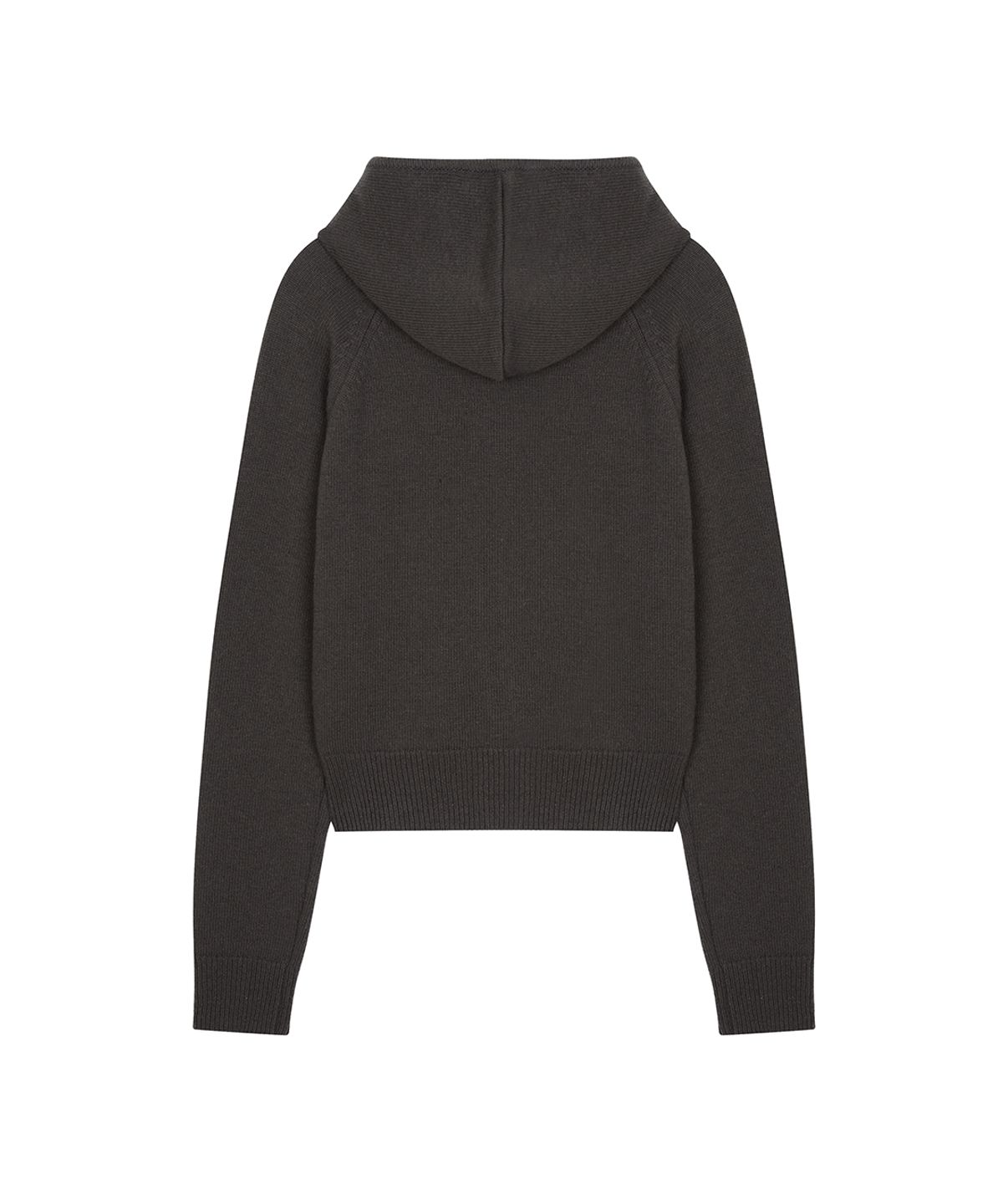 사일프레이(41PRAY) High-Neck Knit  Hoodie Zip Up / Charcoal