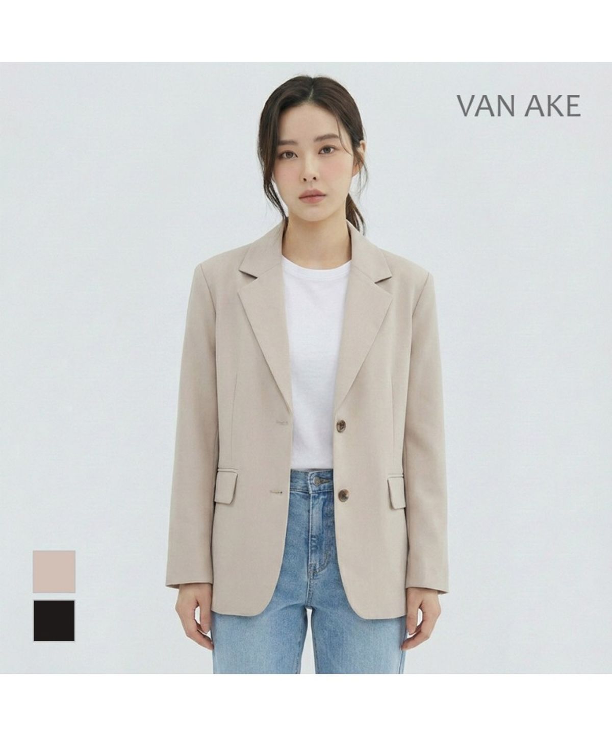 반에이크(VANAKE) 베이직 투버튼자켓_VB34JKQ301Z