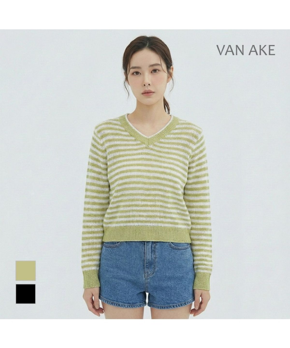 반에이크(VANAKE) 스트라이프 니트_VB34KTQ318Z
