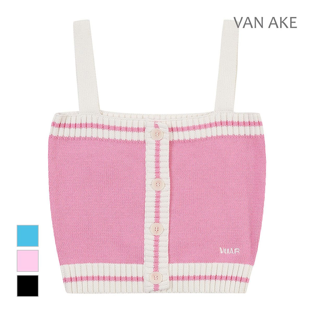 반에이크(VANAKE) 배색포인트 니트뷔스티에_VB34KVMV01Z