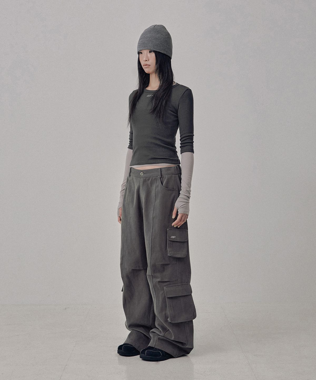 사일프레이(41PRAY) Echo Layer T-shirts Pack / Charcoal