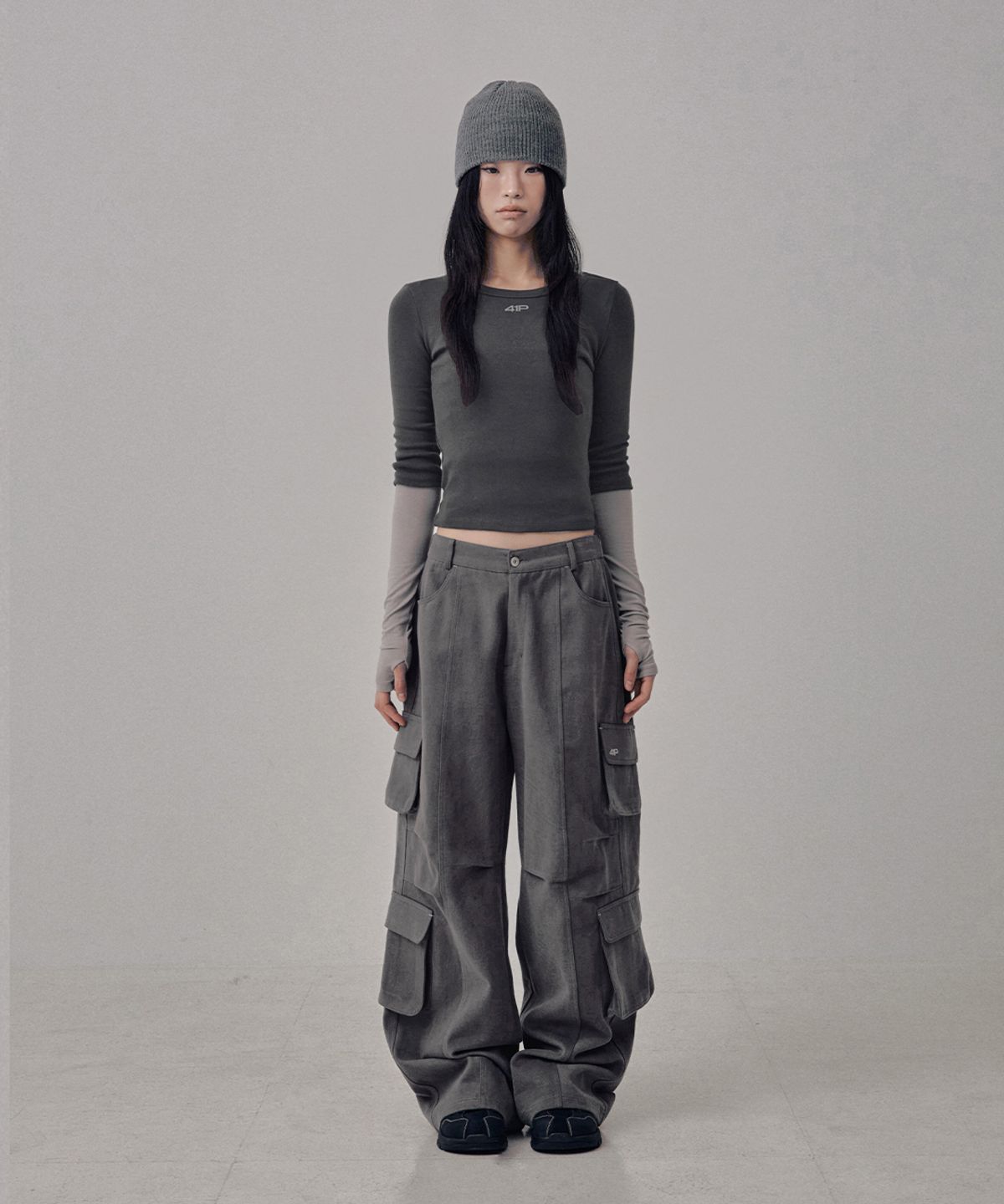 사일프레이(41PRAY) Echo Layer T-shirts Pack / Charcoal