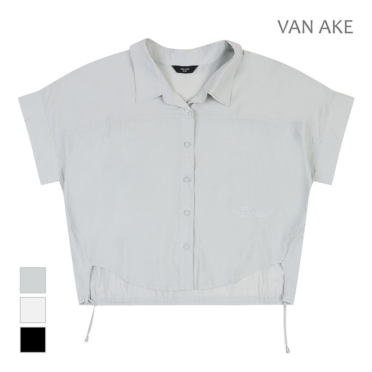 반에이크(VANAKE) 루즈핏 가오리 셔츠_VB38BLUD06Z