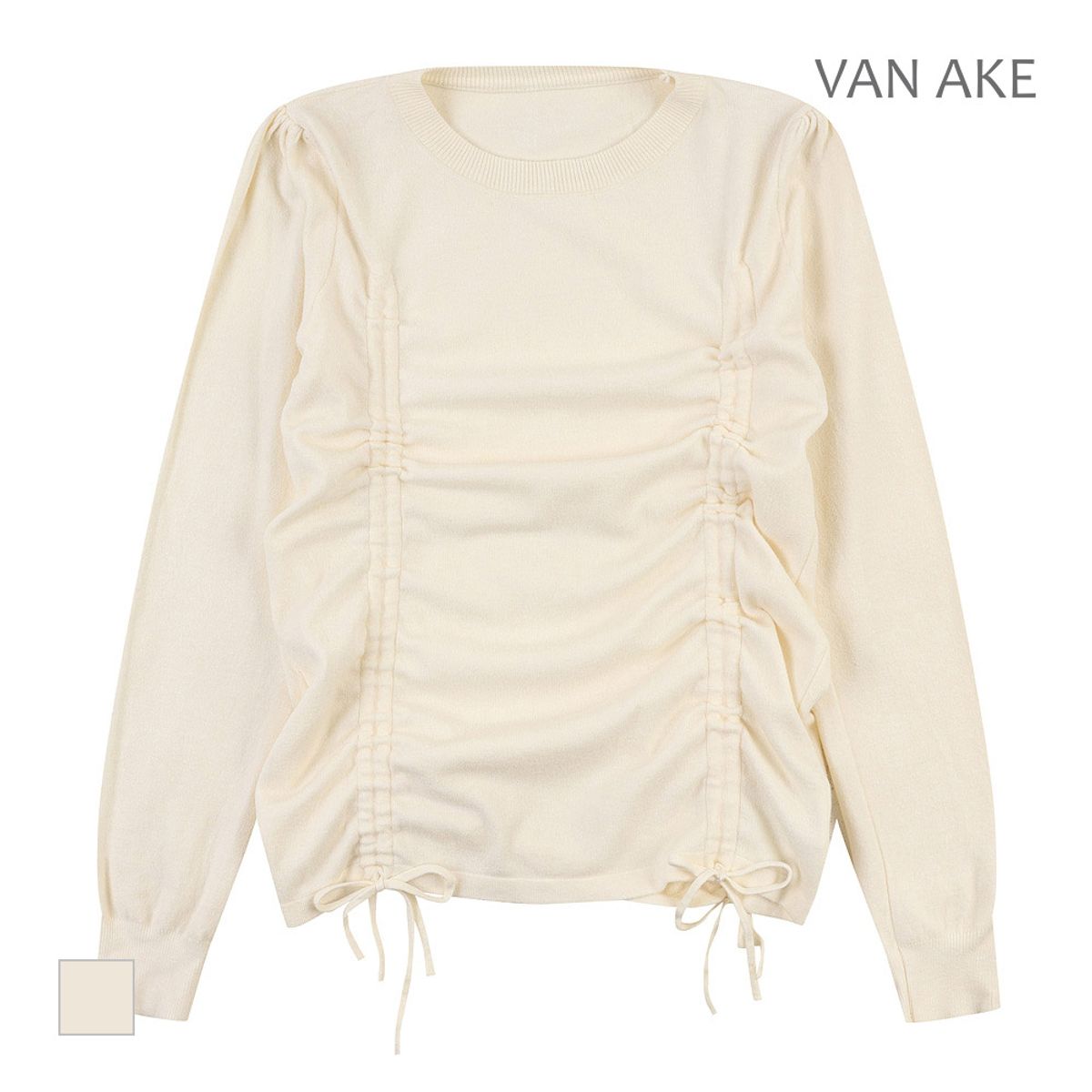 반에이크(VANAKE) 셔링디자인 니트_VB3YKTQ302Z