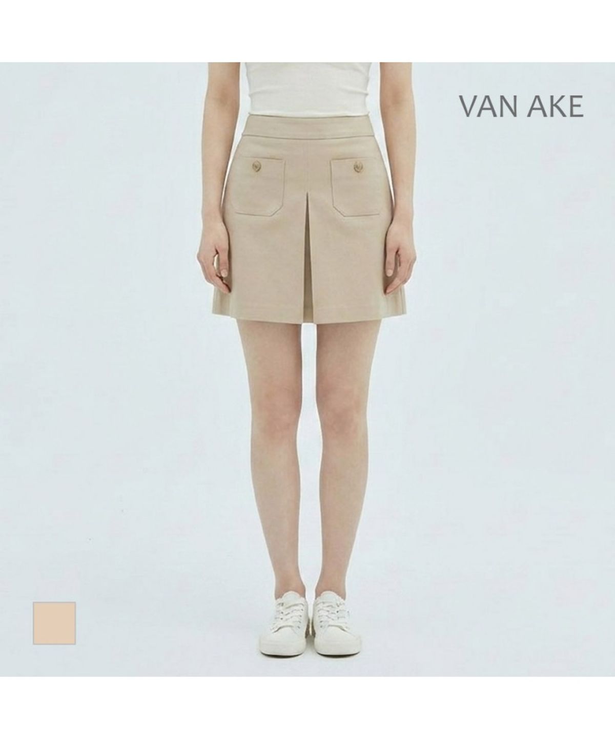 반에이크(VANAKE) 포켓포인트 미니스커트_VB34SKQ306Z
