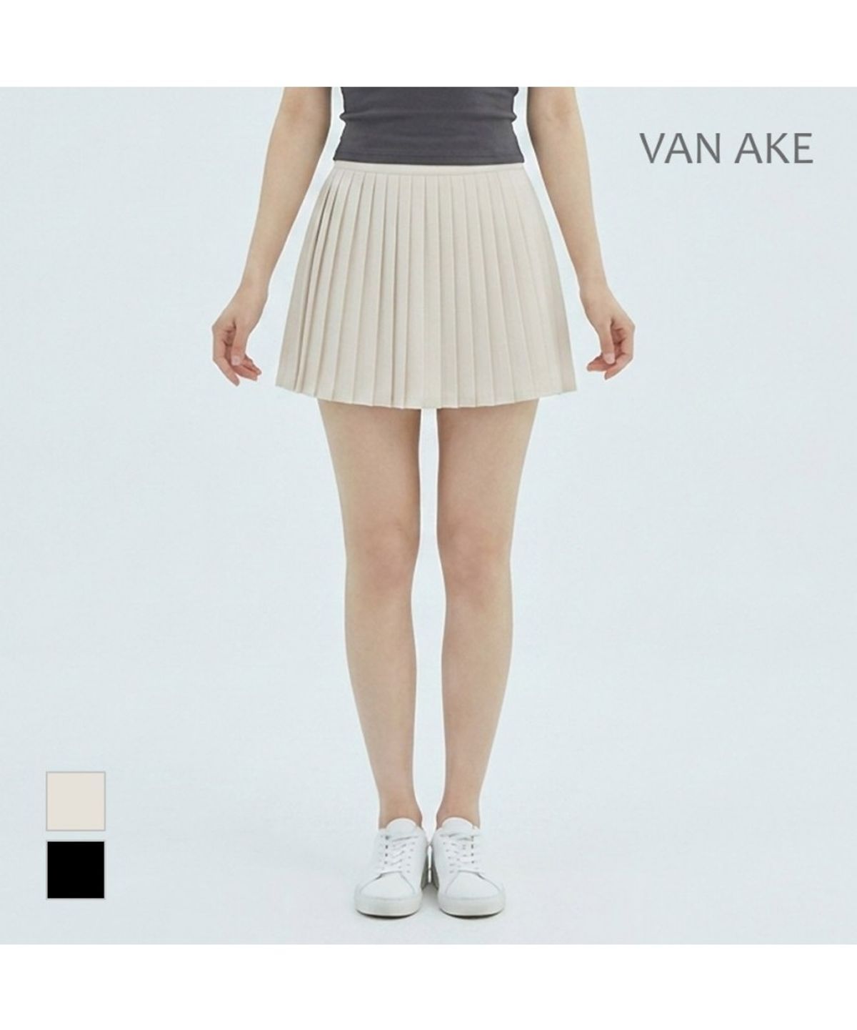 반에이크(VANAKE) 주름미니스커트_VB34SKQ308Z