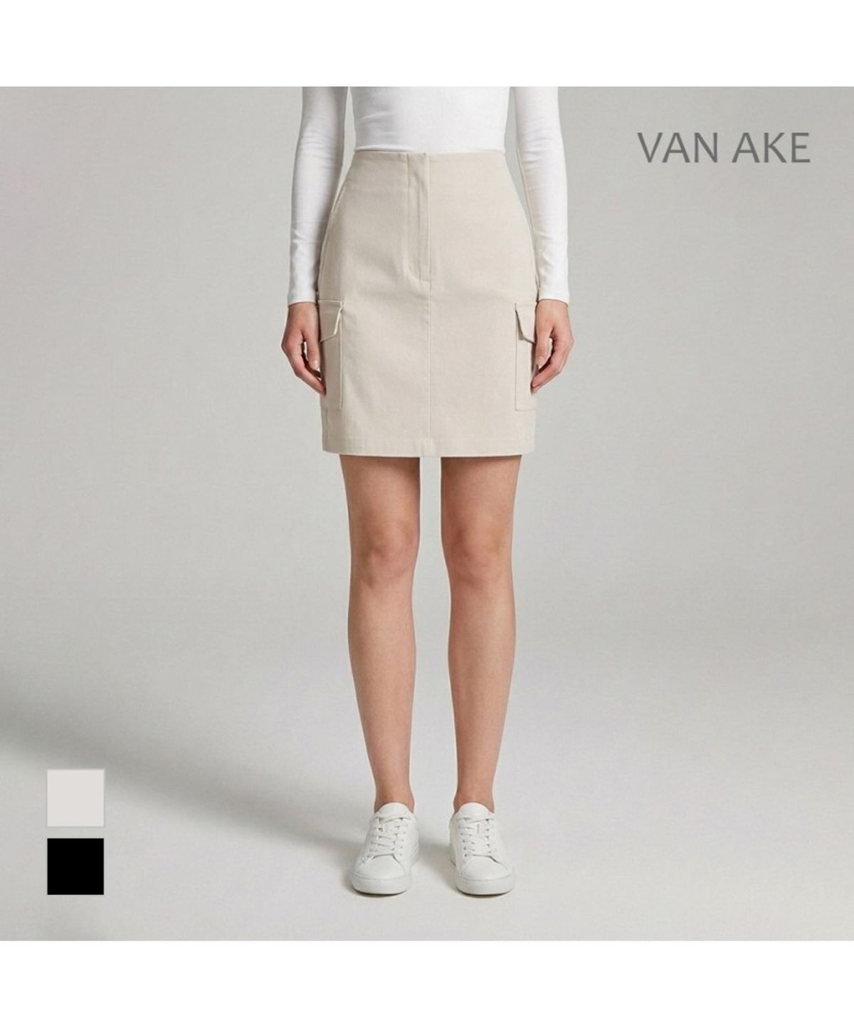 반에이크(VANAKE) 포켓미니스커트_VB34SKQ312Z