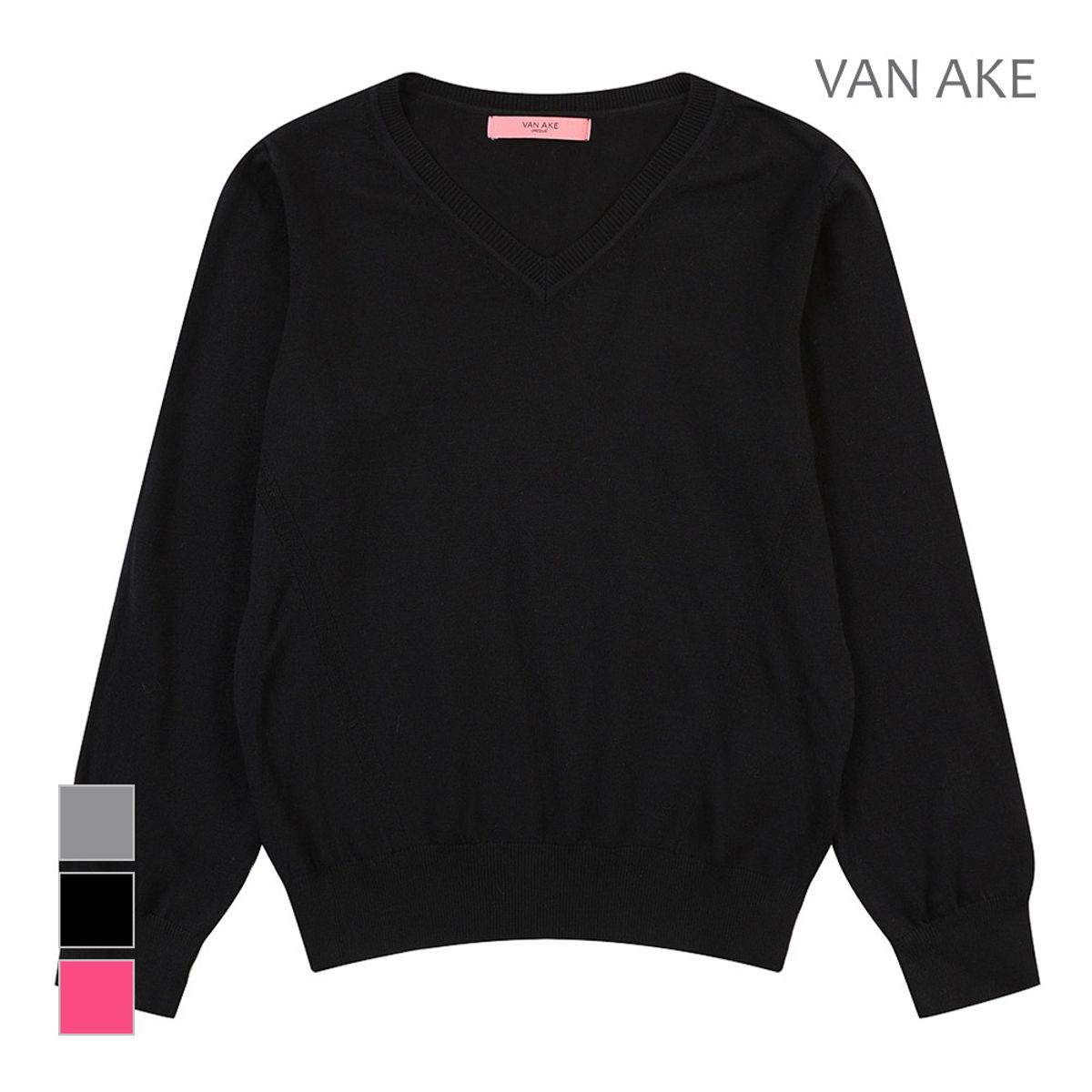 반에이크(VANAKE) 브이넥 디자인 니트_VB3YKTUV04Z