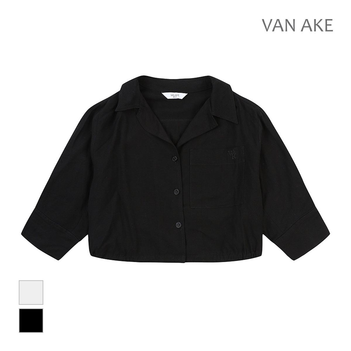 반에이크(VANAKE) 크롭기장 셔츠_VB35BLUD04Z