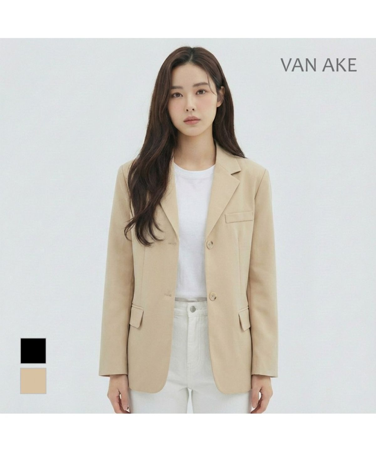 반에이크(VANAKE) 심플 투버튼자켓_VB35JKQ404Z