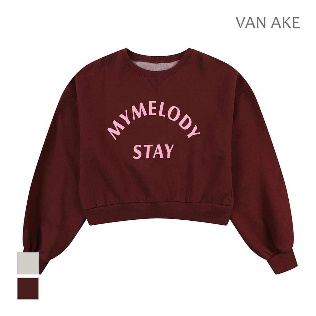반에이크(VANAKE) 레터링 크롭 티셔츠_VB3ZTSQ309Z