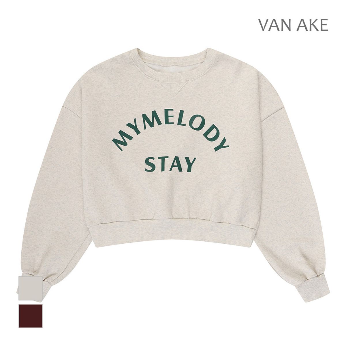 반에이크(VANAKE) 레터링 크롭 티셔츠_VB3ZTSQ309Z