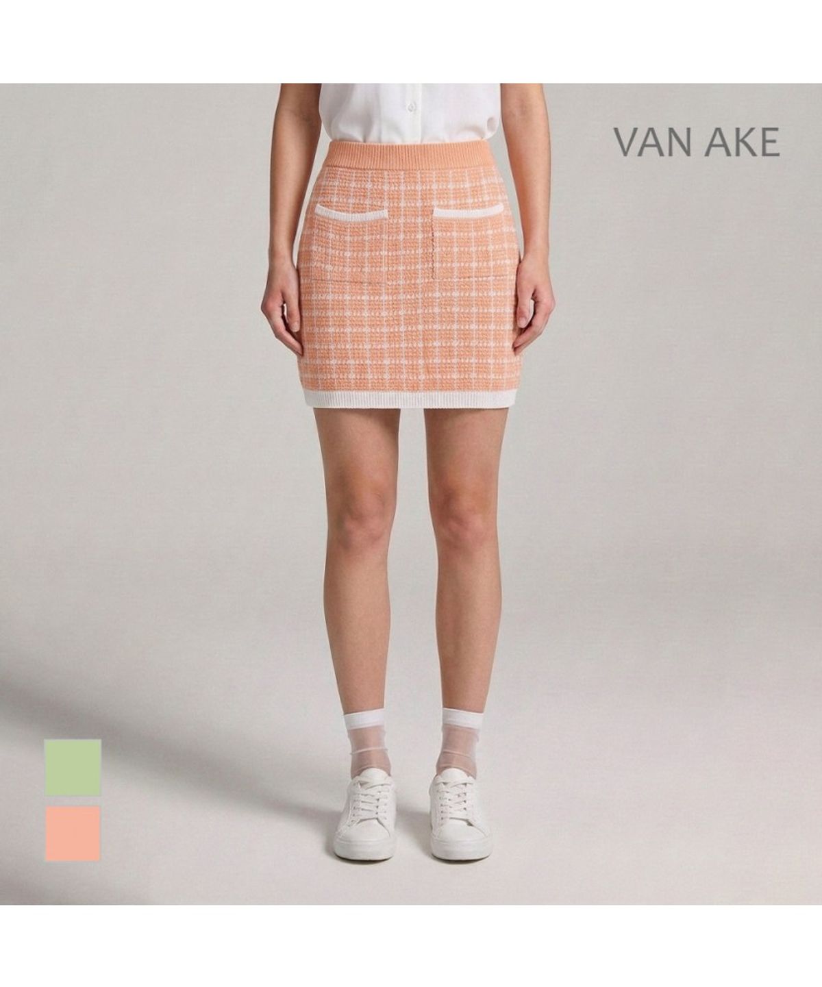 반에이크(VANAKE) 포켓포인트 니트스커트_VB35KSQ301Z