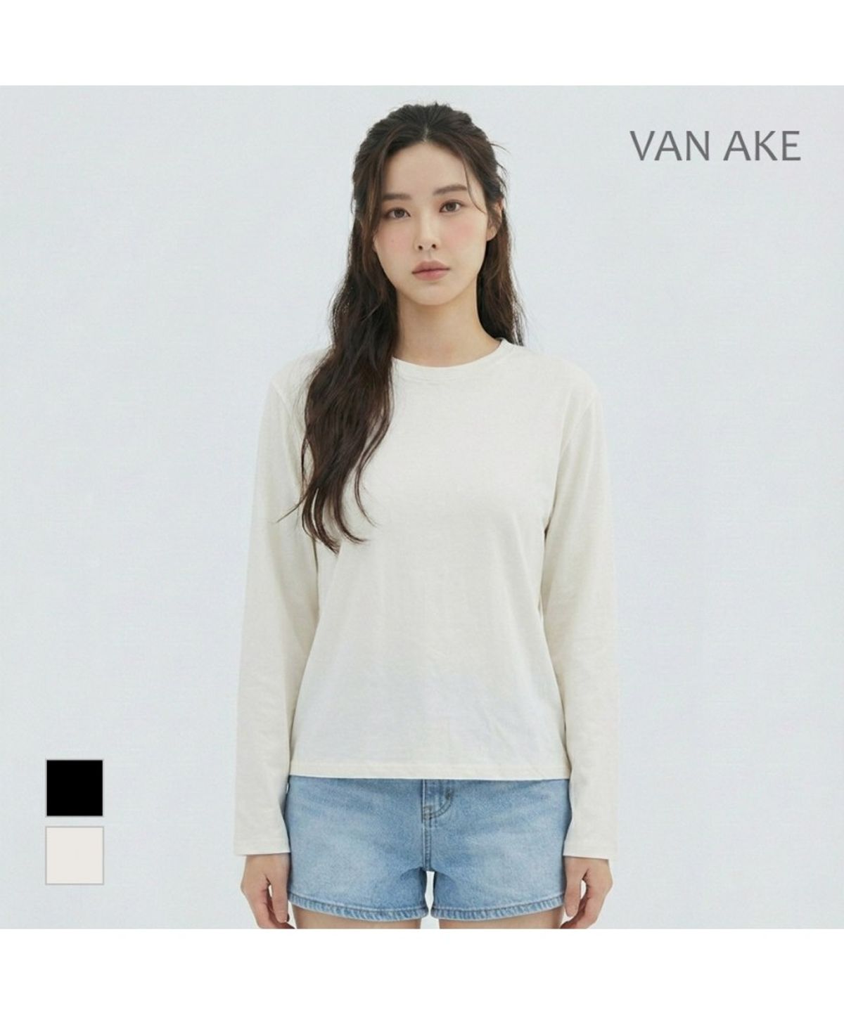 반에이크(VANAKE) 라운드넥 티셔츠_VB35TSQ301Z