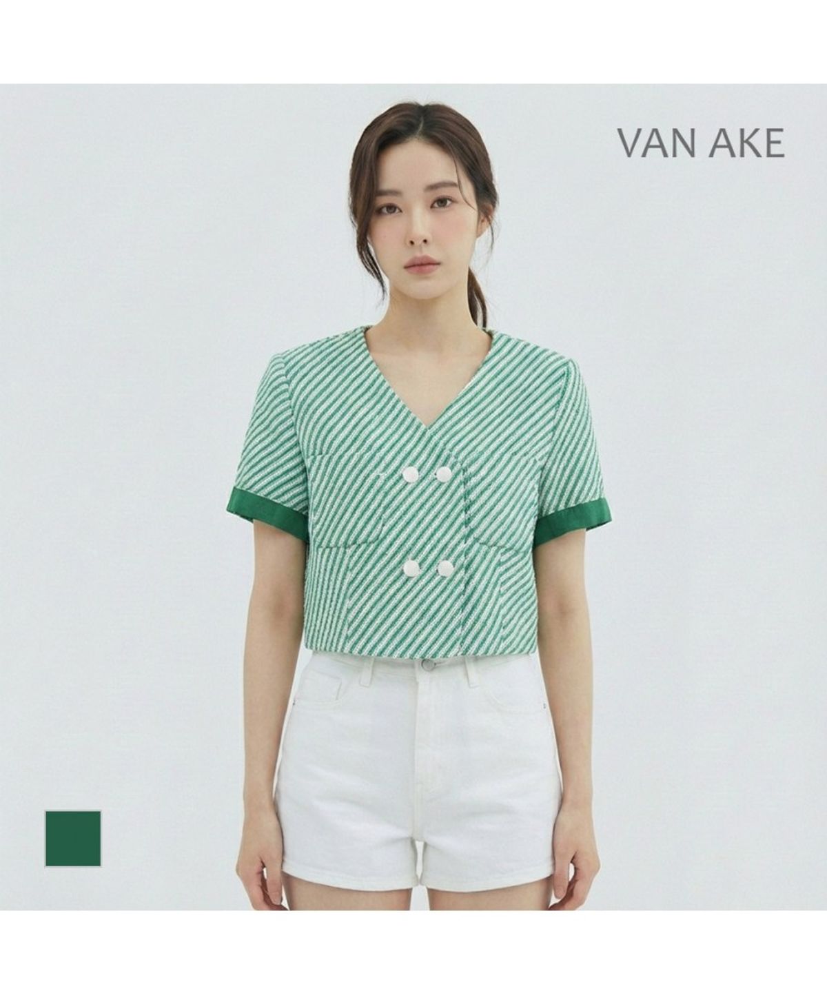 반에이크(VANAKE) 사선ST 반팔자켓_VB36JKMD01Z