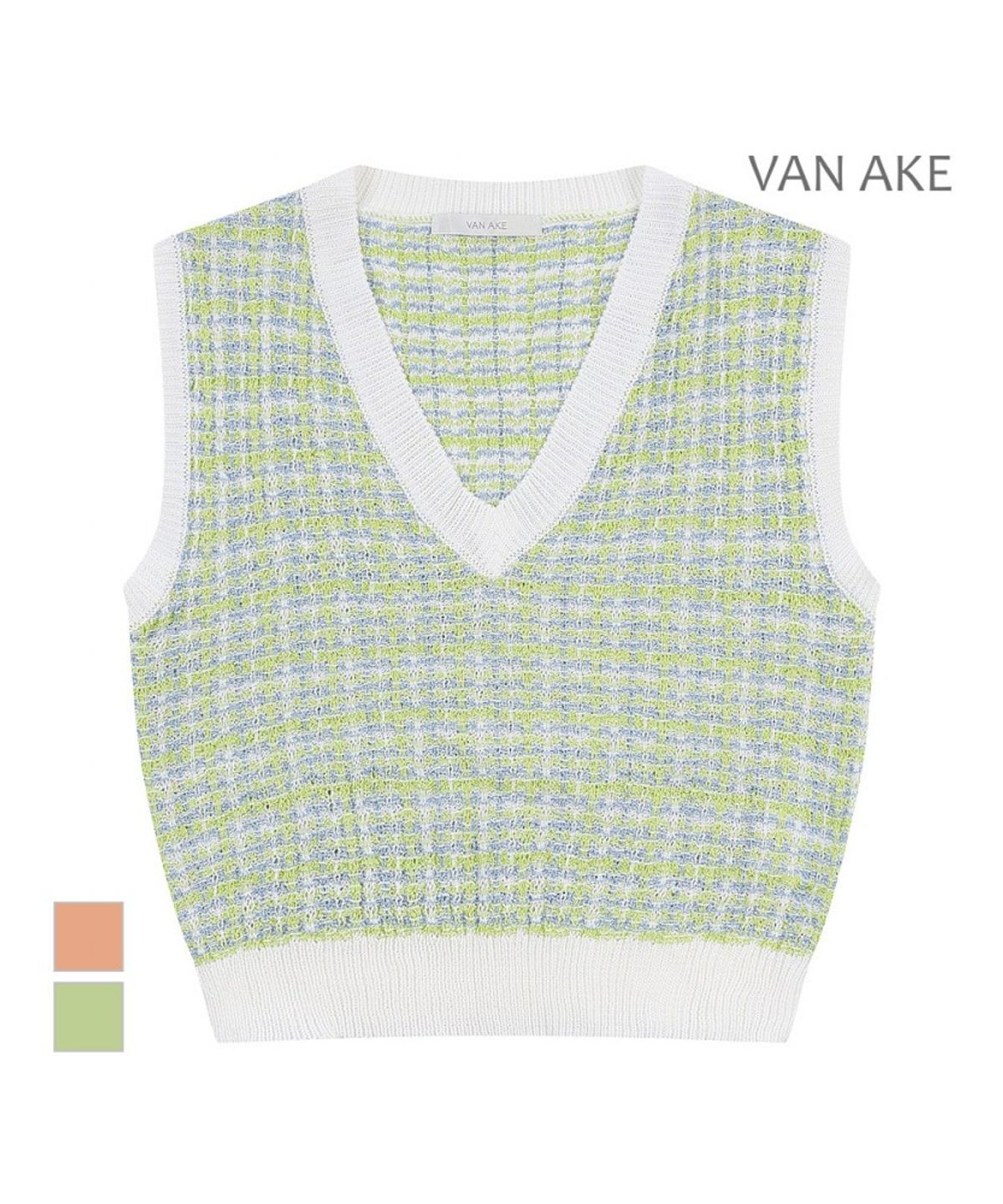 반에이크(VANAKE) 브이넥 믹스짜임 베스트_VB36KVQ301Z