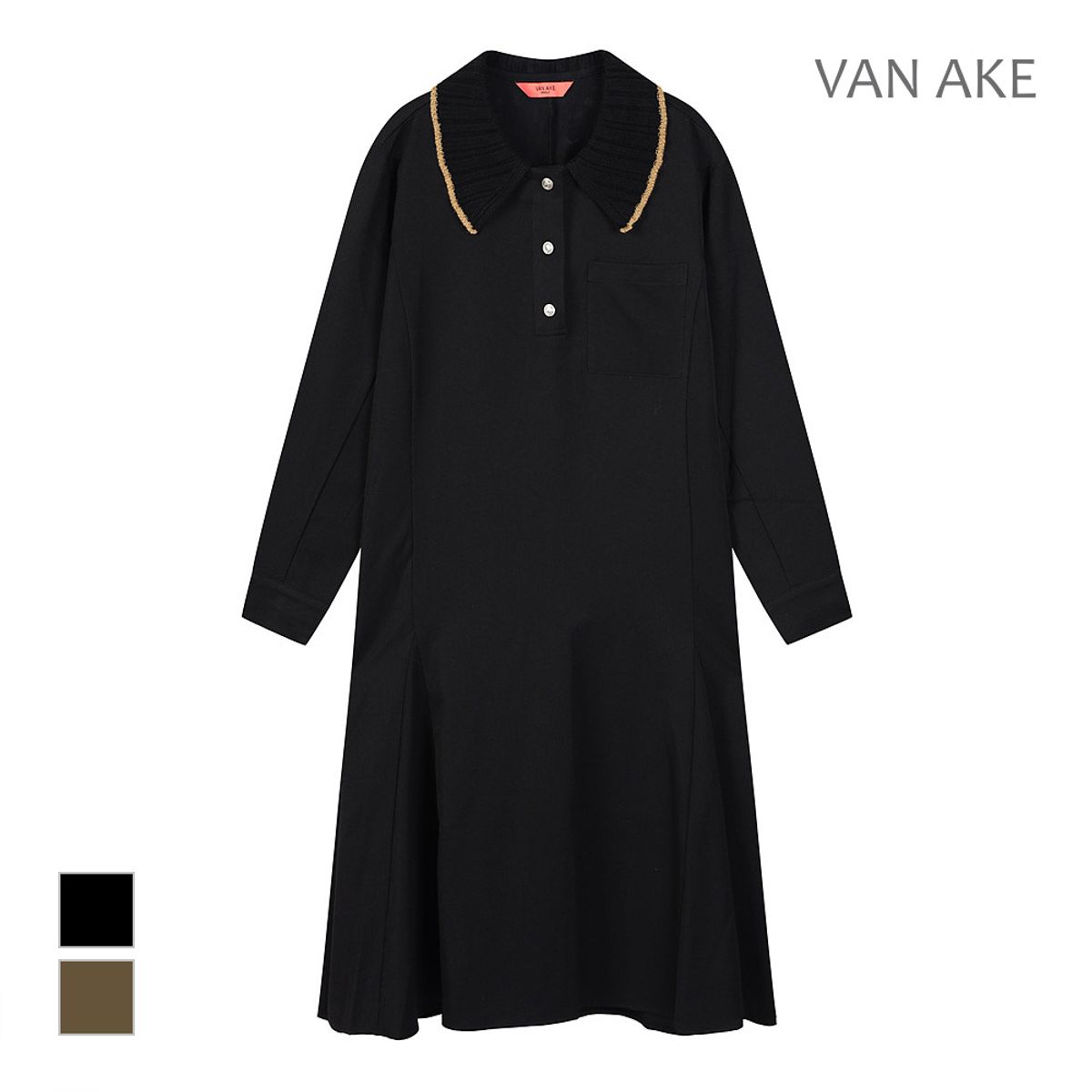 반에이크(VANAKE) 니트카라디자인 원피스_VB3YOPUD01A