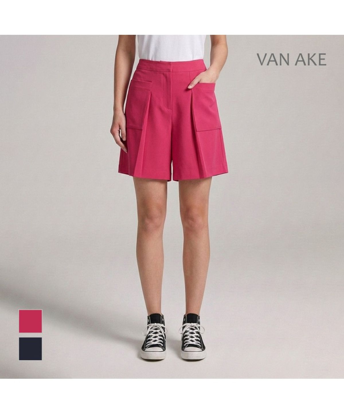 반에이크(VANAKE) 빅포켓 백밴딩 반바지_VB37SLMD02Z