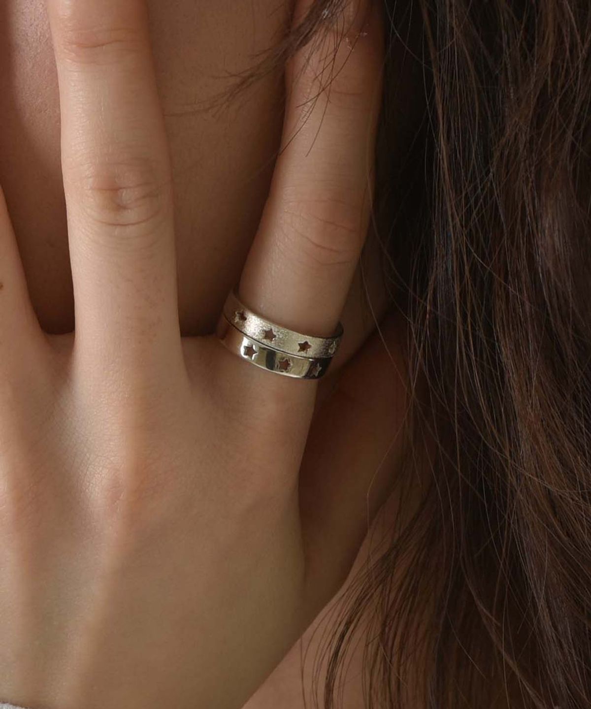 러브트릭스(LOVETRIX) silver925 star band ring