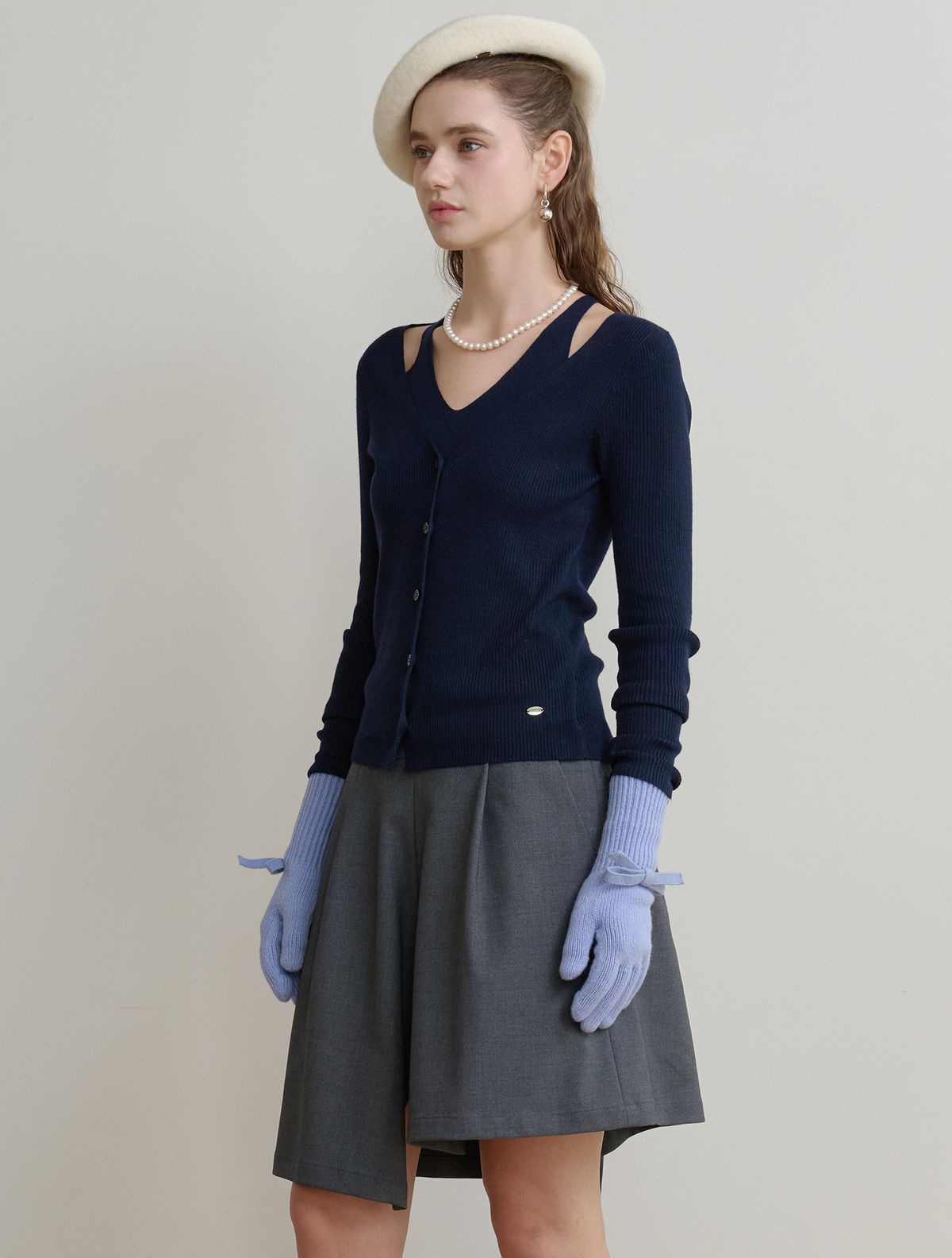 르이엘(LE YIEL) Artist Wool Felt Beret_Ivory 아티스트 울 펠트 베레모_아이보리
