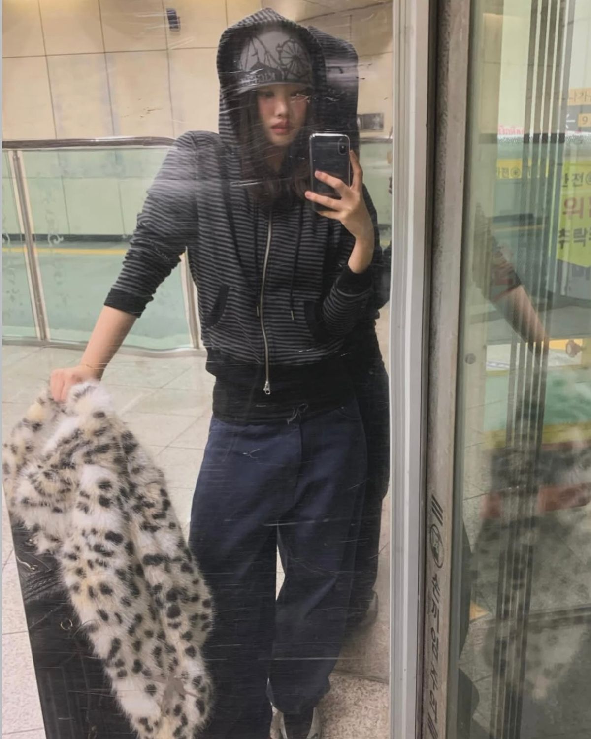 킼키(KICKKI) 킼키 놀이동산 로고 비니 그레이
