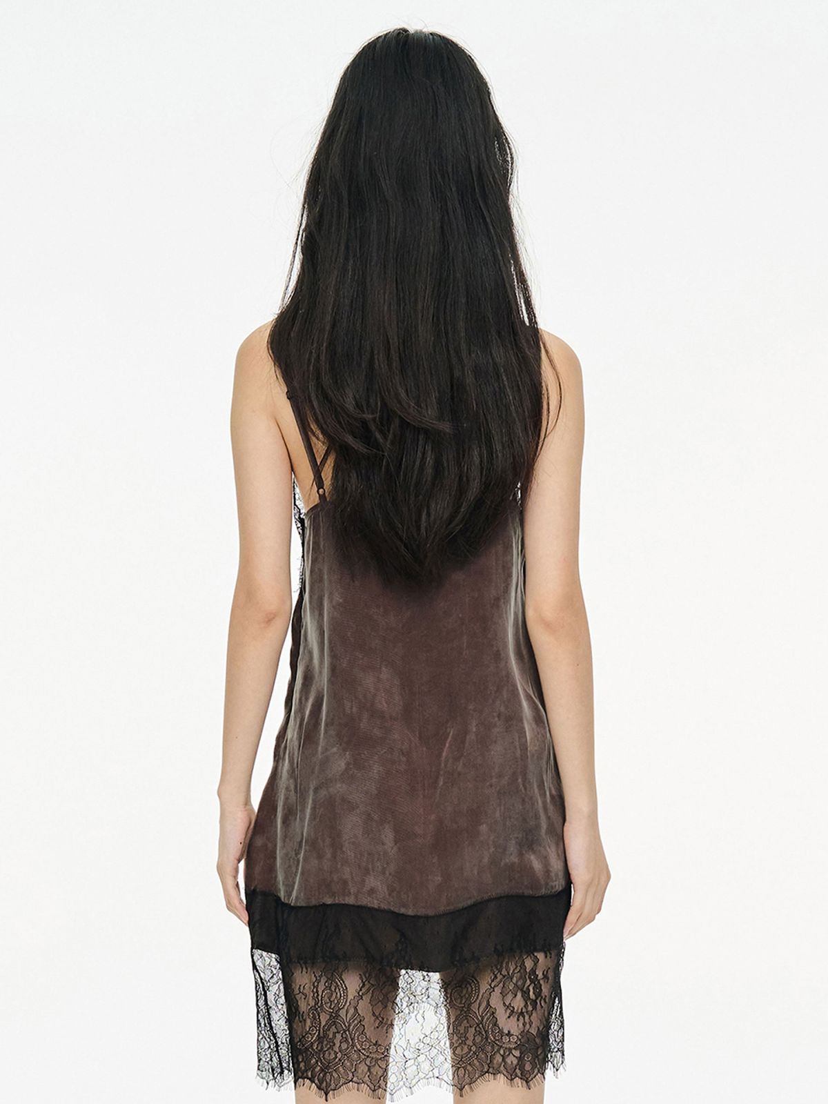 세릭(CERRIC) Lace Slip Dress _ Brown