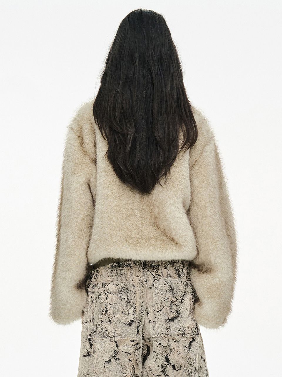 MUSINSA | CERRIC BRUSHED FUR JACKET / BEIGE