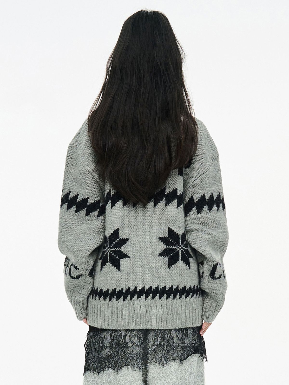 세릭(CERRIC) CR COWICHAN ZIP UP / GRAY