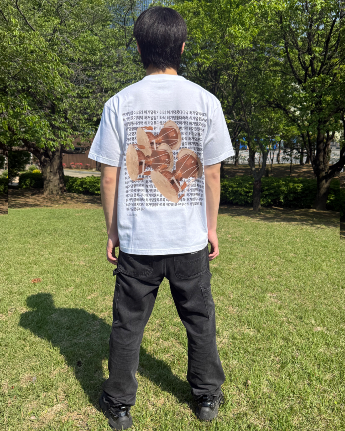 잇츠쿨띵(ITISCOOLTHING) 리얼 허거덩쿵디러러럭한 상황 T-shirts (white)