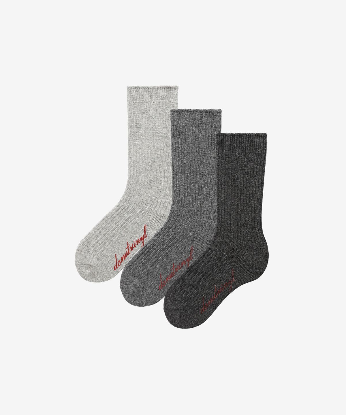 도넛바이닐샵(DONUTVINYLSHOP) wool rib socks (3colors)