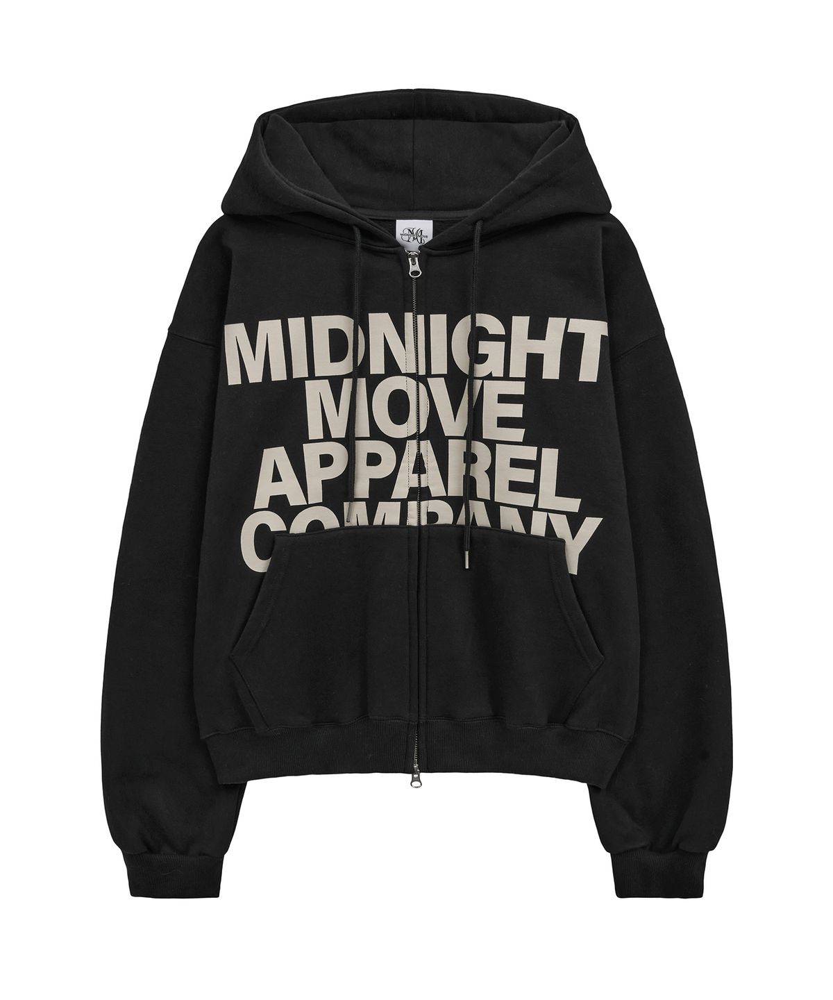 미드나잇 무브(MIDNIGHT MOVE) eagle hood zip up (black)