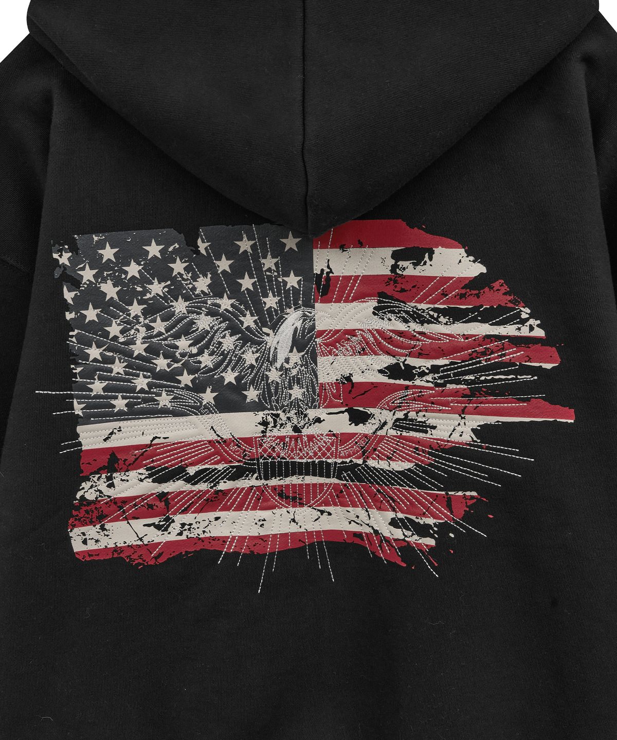 미드나잇 무브(MIDNIGHT MOVE) eagle hood zip up (black)