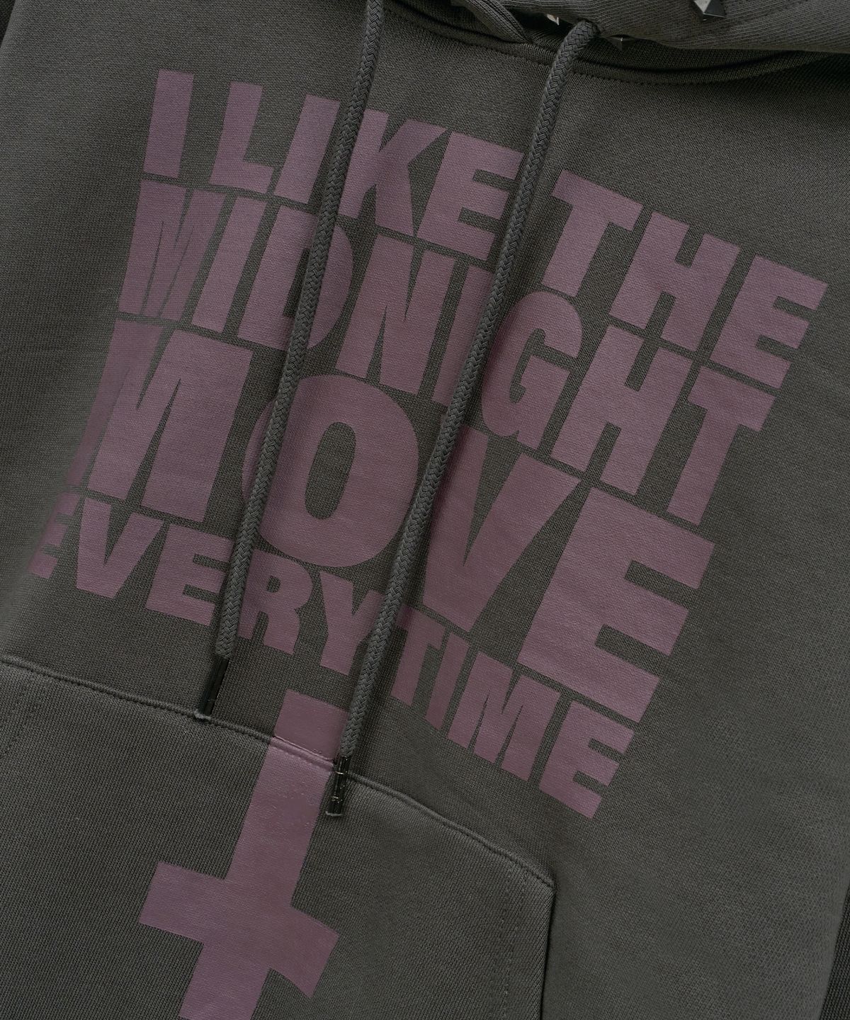 미드나잇 무브(MIDNIGHT MOVE) like hood (dark grey)