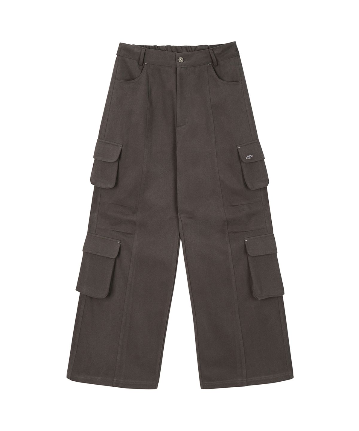 사일프레이(41PRAY) Brushed Fleece Cargo Wide Pants / Grey