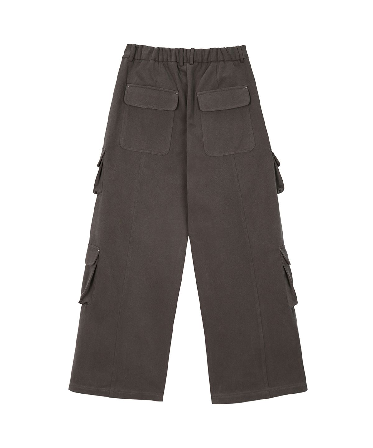 사일프레이(41PRAY) Brushed Fleece Cargo Wide Pants / Grey