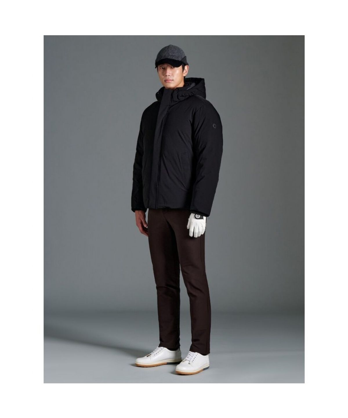 빈폴골프(BEANPOLE GOLF) 남성 헤비 다운 점퍼 - 블랙