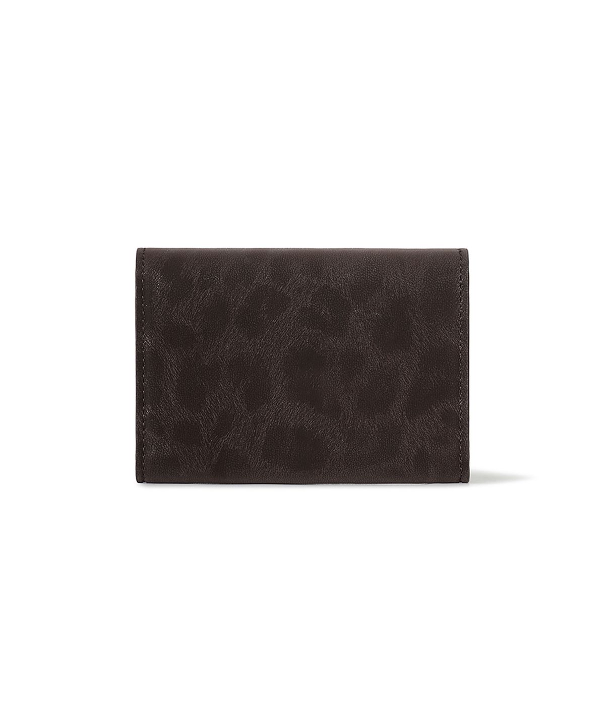 페넥(FENNEC) MATT TRIANGLE WALLET - LEOPARD BROWN