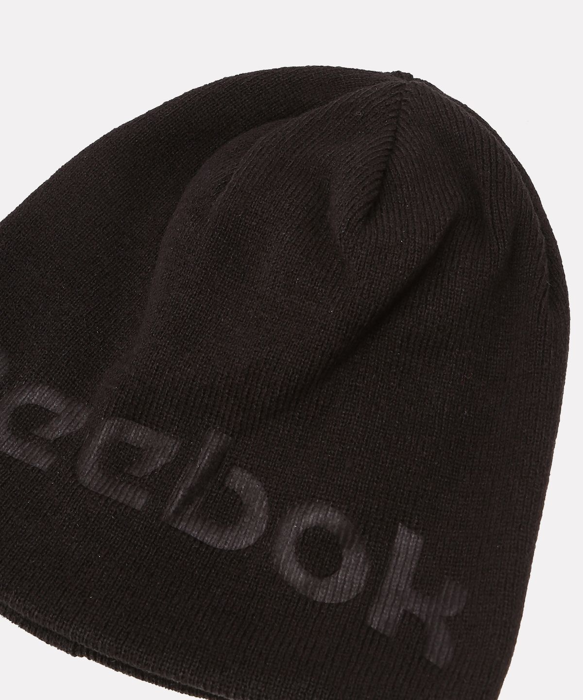 리복(REEBOK) 자카드 로고 비니 - 블랙