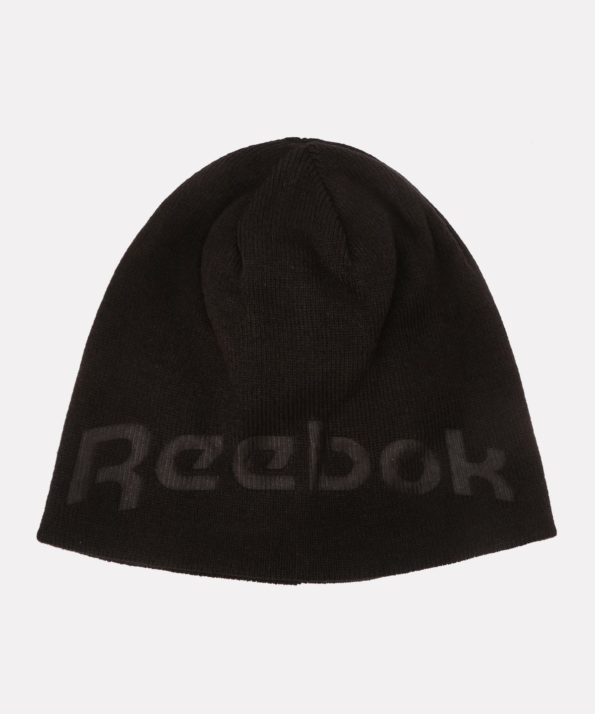 리복(REEBOK) 자카드 로고 비니 - 블랙
