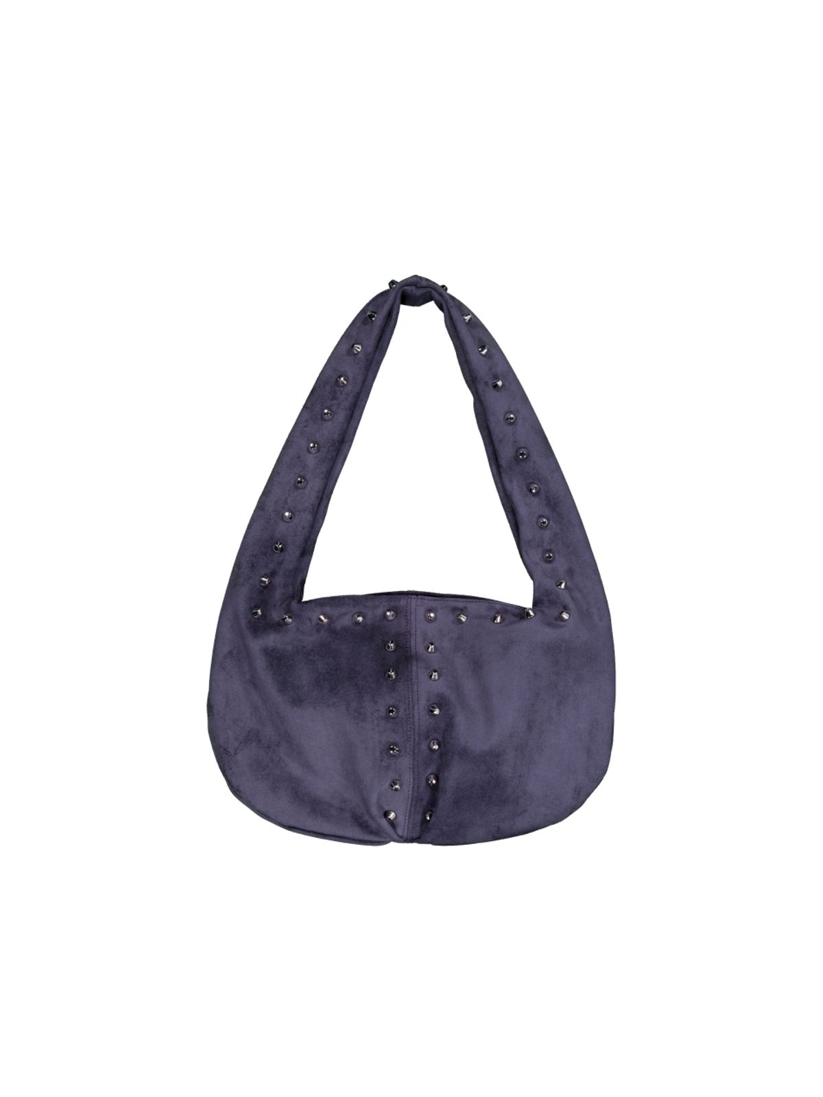 셋업이엑스이(SETUP-EXE) SUEDE STUDDED SHOULDER BAG / PURPLE
