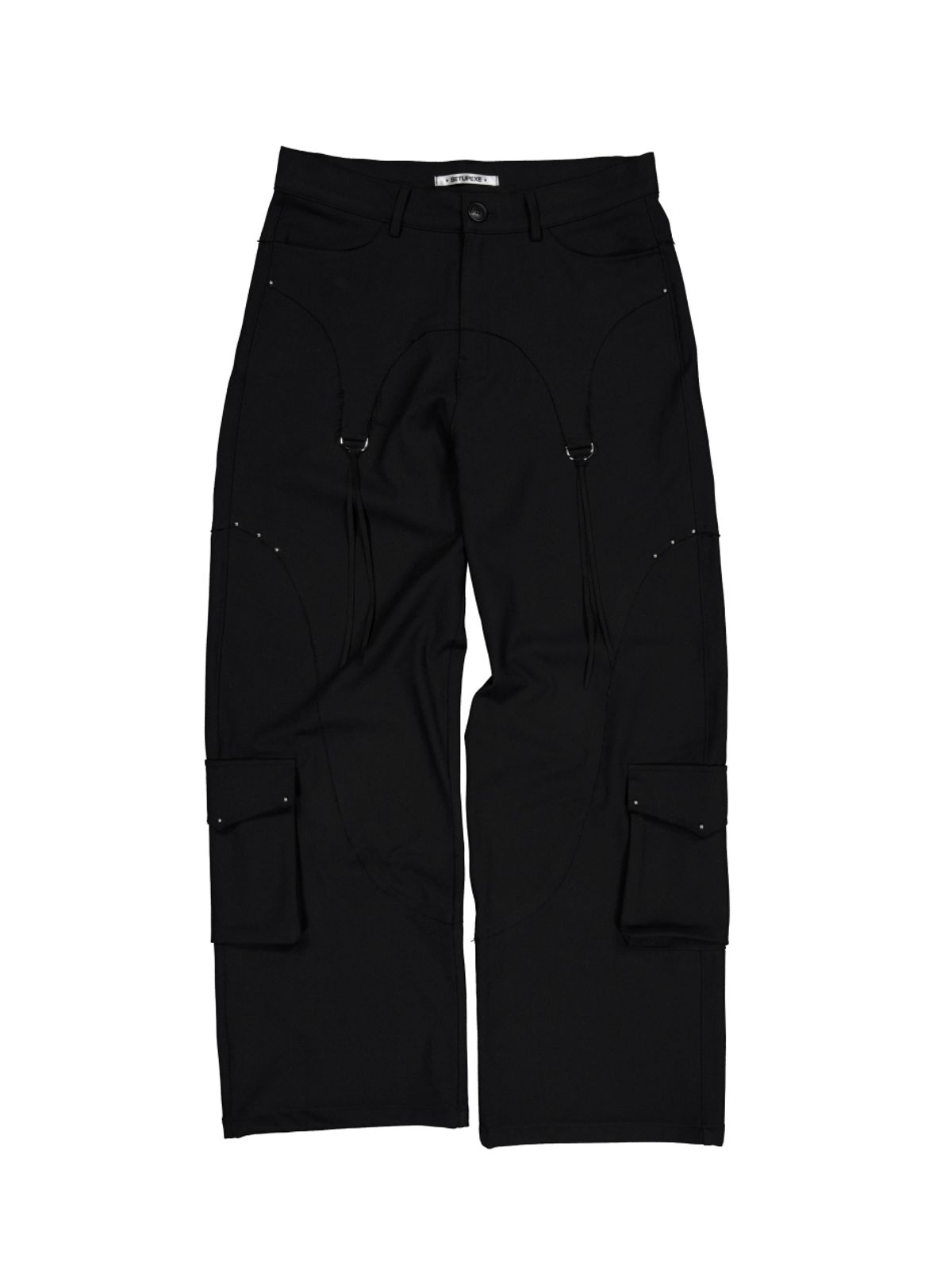 셋업이엑스이(SETUP-EXE) WESTERN STUDDED SLACKS / BLACK