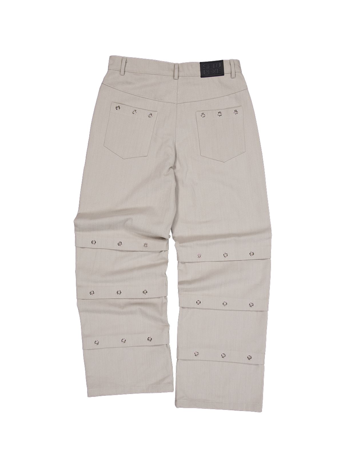 셋업이엑스이(SETUP-EXE) PIN TUCK EYELET PANTS / BEIGE