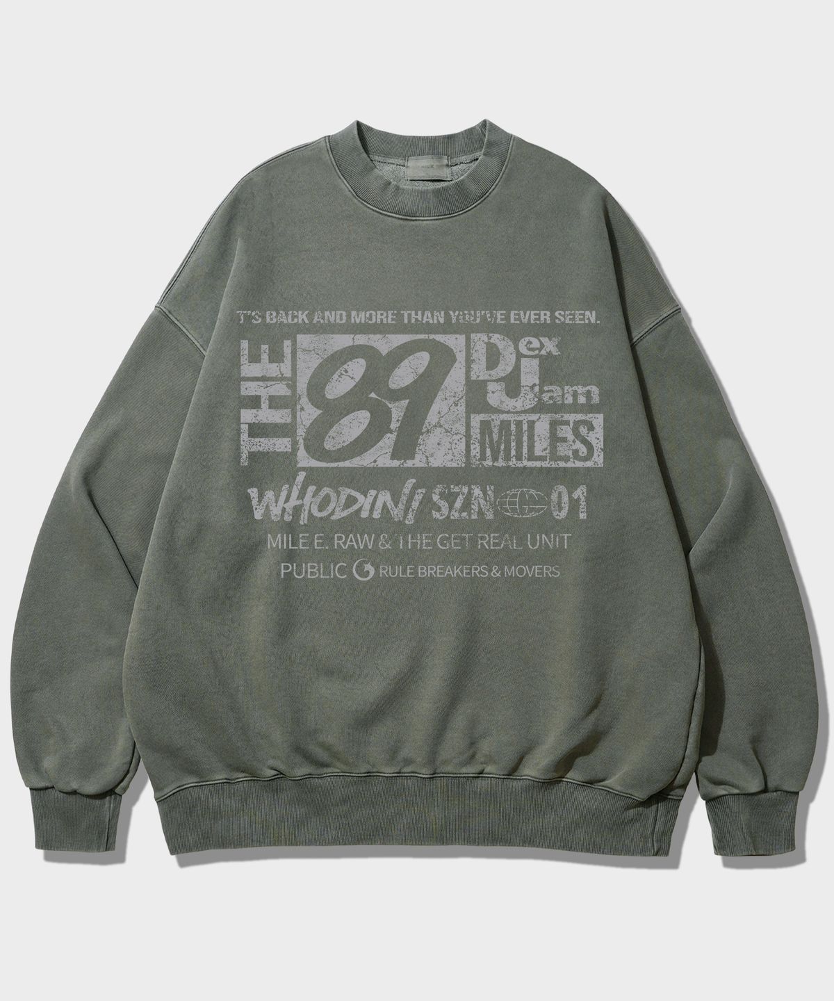 더마일(THEMILE) THEMILE89 SWEAT MTM_PIGMENT KHAKI
