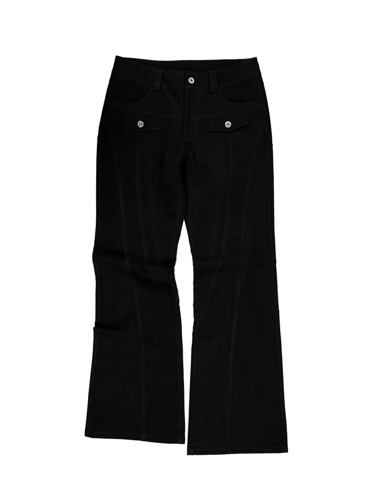 셋업이엑스이(SETUP-EXE) LINE  BOOTCUT PANTS / BLACK