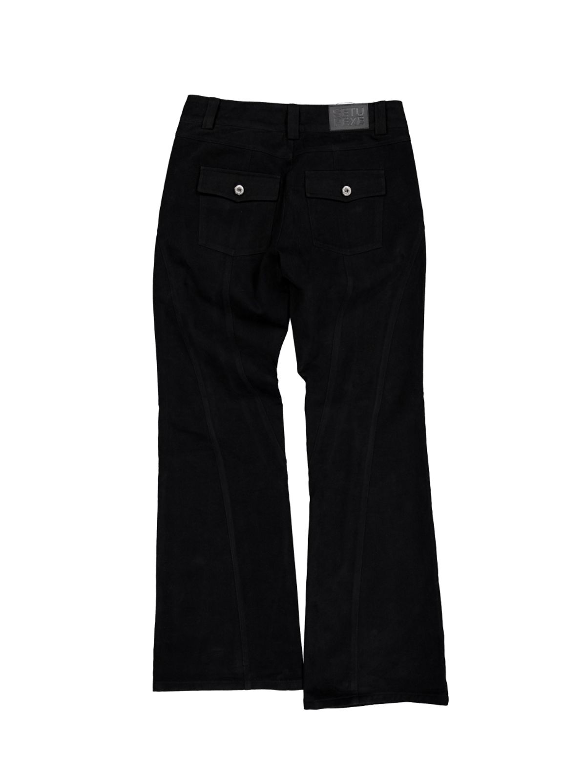 셋업이엑스이(SETUP-EXE) LINE  BOOTCUT PANTS / BLACK