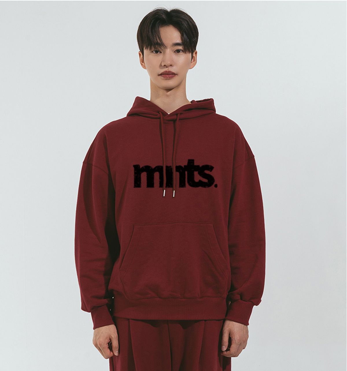 모뉴먼트(MONUMENTS) mnts 후드 (블랙/버건디/메란지)